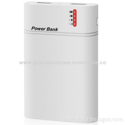 8,400mAh High-quality Portable Power Banks with Dual USB, LED Flashlight and 4 Indicators